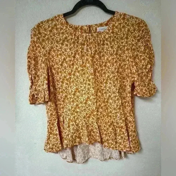 a loves a peplum top boho floral peplum top - Picture 1 of 10